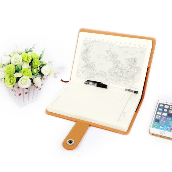 Orphic PU Leather Notebook with Calendar and Magnetic Clasp - Image 2